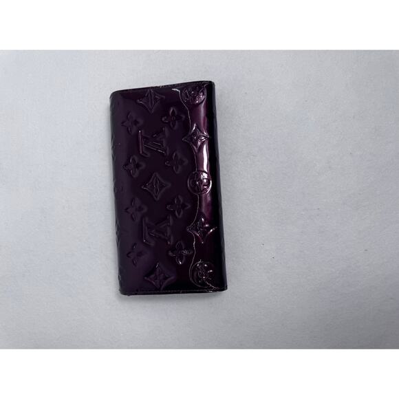 Louis Vuitton Vernis Portefeuille Sarah Wallet Amarante beautiful color - Picture 4 of 10